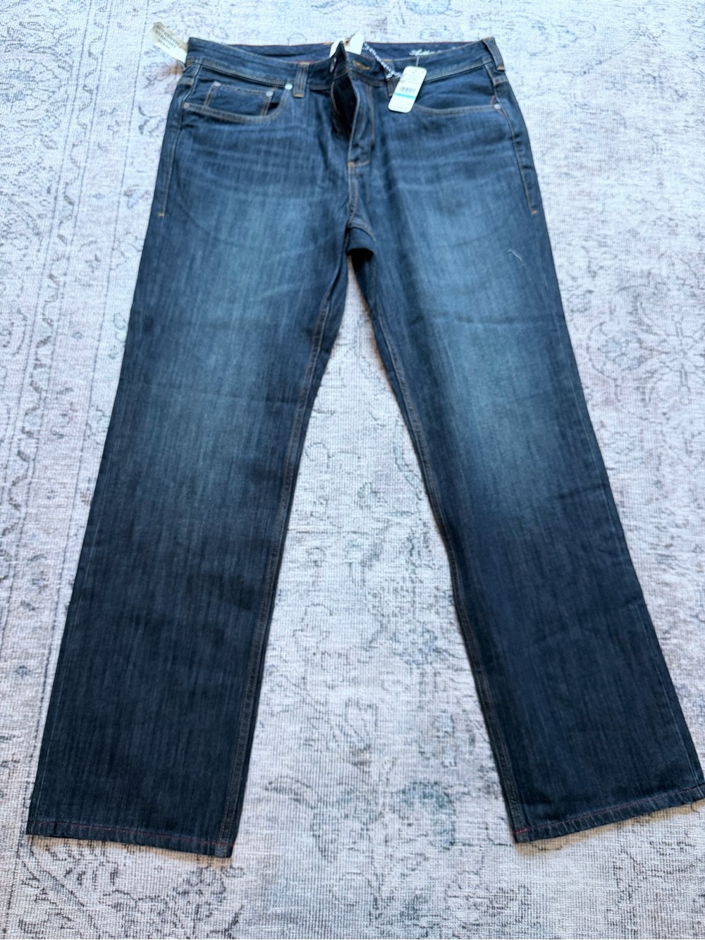 Tommy Bahama Men's Straight Jeans in Dark Blue Wash